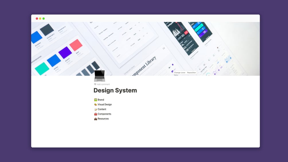 ADOBE XD Design System Template