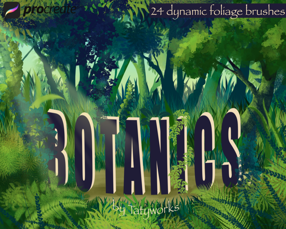 TatyWorks Botanics // 24 Brushes by Tatyworks