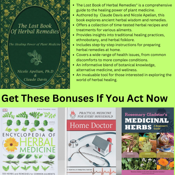 The Lost Book of Herbal Remedies by Nicole Apelian, Claude Davis