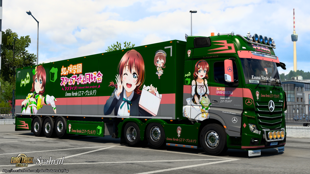 [ETS2] Emma Verde | Love Live! [Combo Skin] by Syahrul Itasha Truckstyling 痛トラック