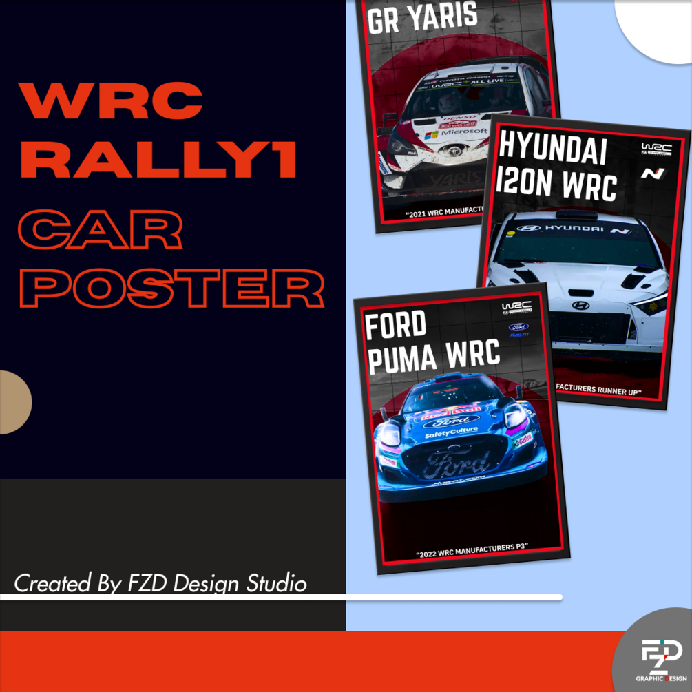 Car Poster - WRC RALLY1