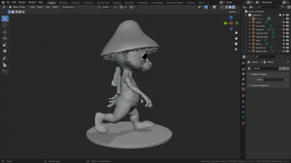 SMURF CAT 3D model 3D printable