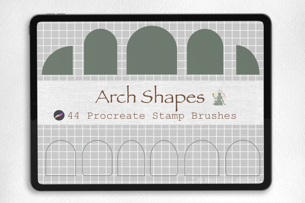 Arch Shape Procreate Stamp Bundle