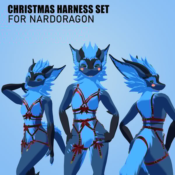Christmas Harness set for Nardoragon (VRCHAT/SDK3)