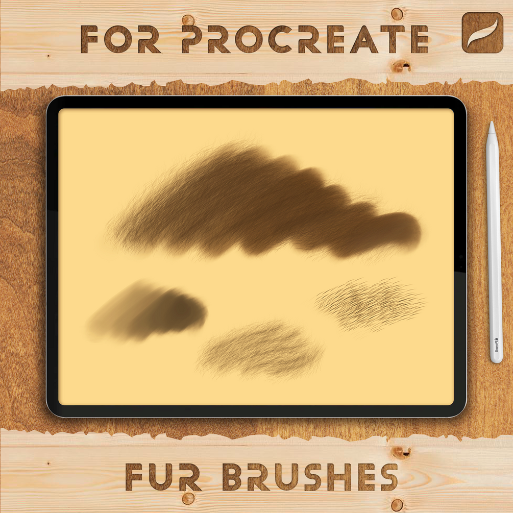 Free Fur Brushes for Procreate