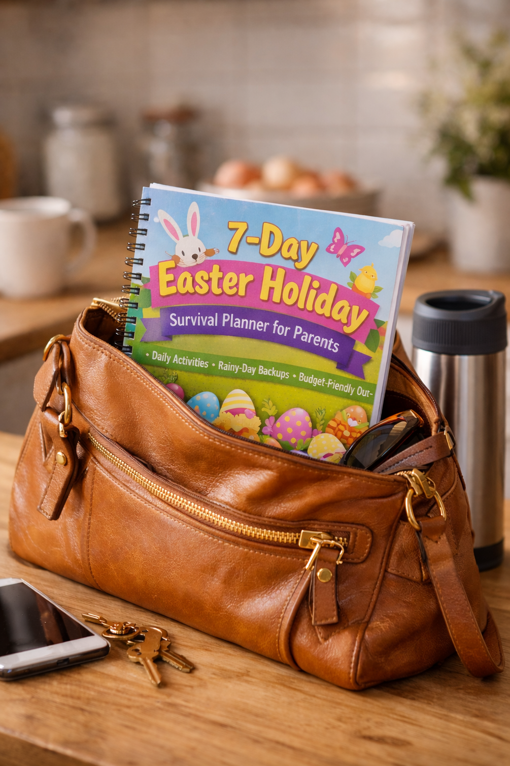 Easter Holiday Survival Planner preview pages