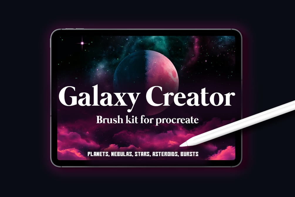 Galaxy Creator brushes for Procreate by SeamlessTeam