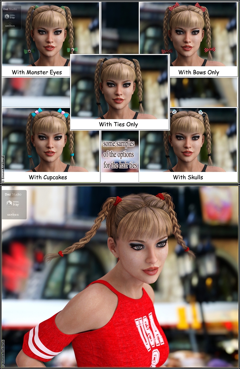 Lizy Hair For Genesis 8 Female(s)