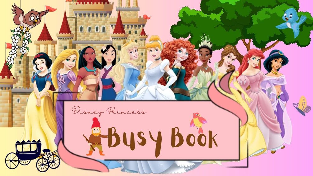 Editable Busy Books Disney Princess Theme