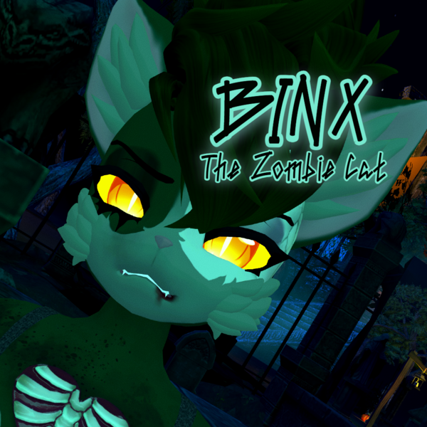 Binx The Zombie Cat (Vrchat Avatar)