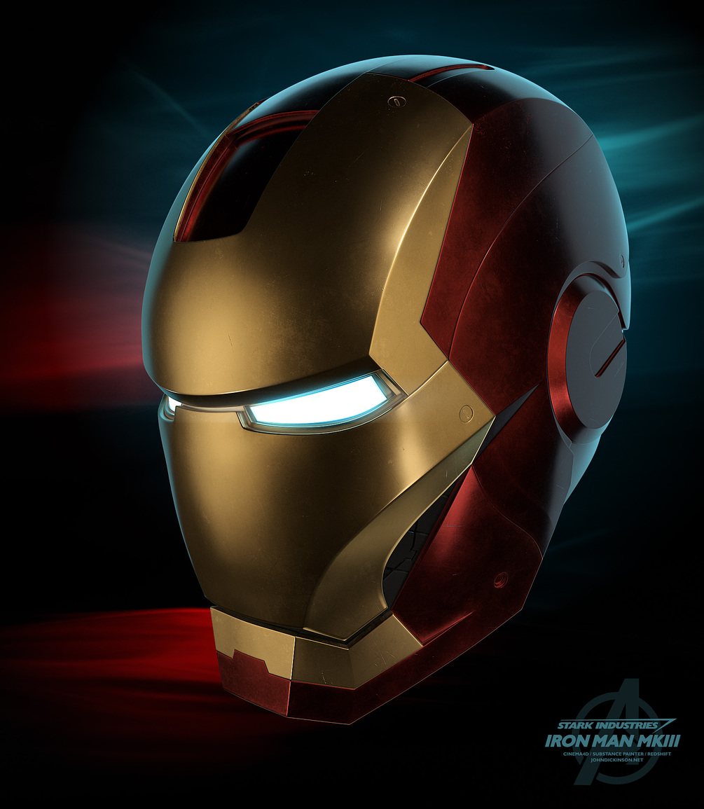 iron man helmet cartoon