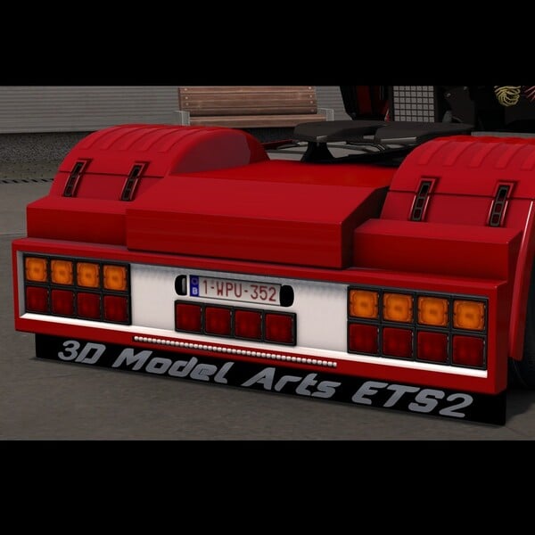 Pare choc arrière pour scania next gen R & S scs et eugene (pgrs) by 3D model art ets2