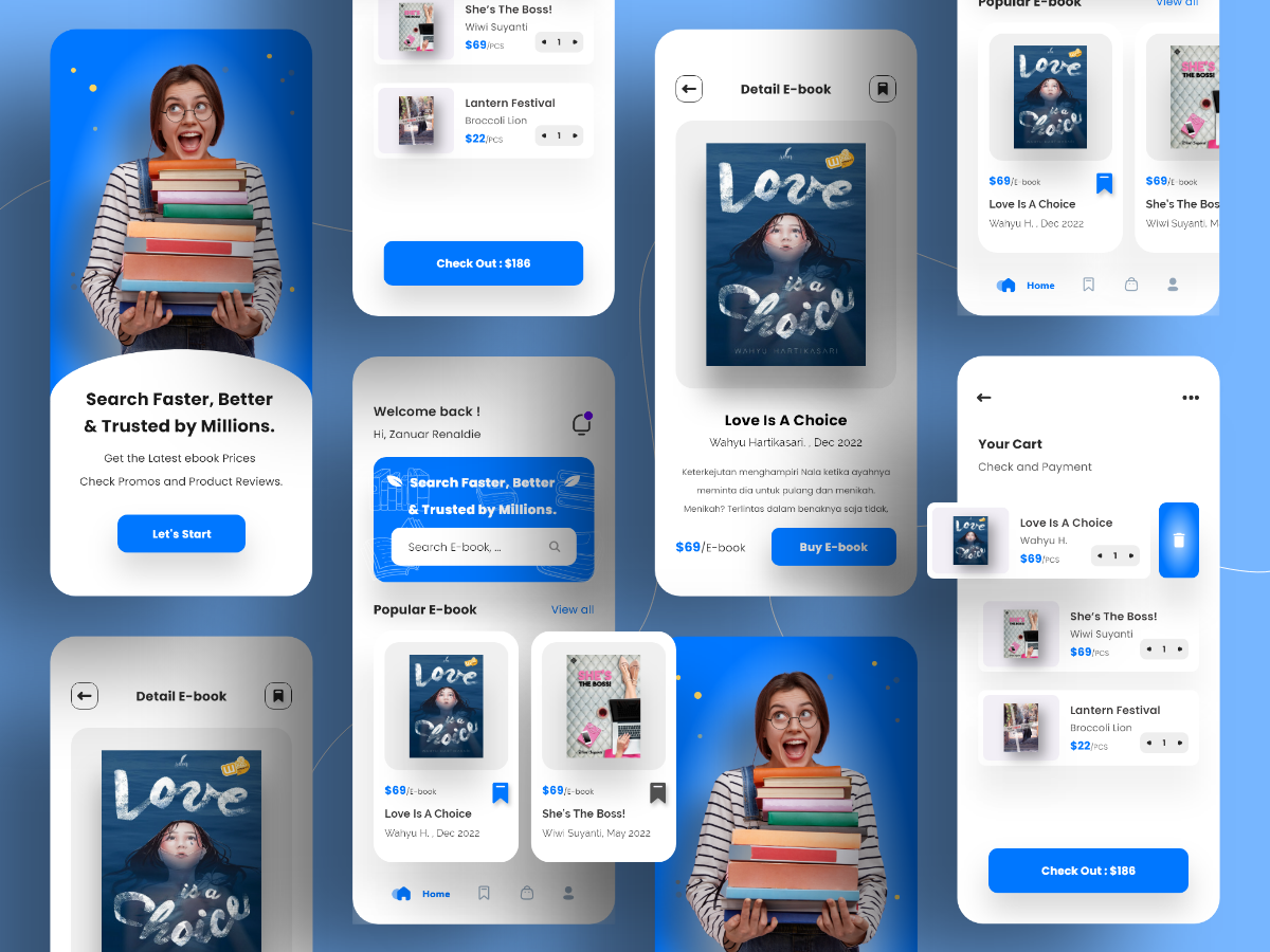 File Master EBook Mobile App Design