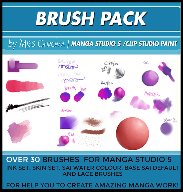 Clip Studio Paint Brushes | Bundle Pack by Marina