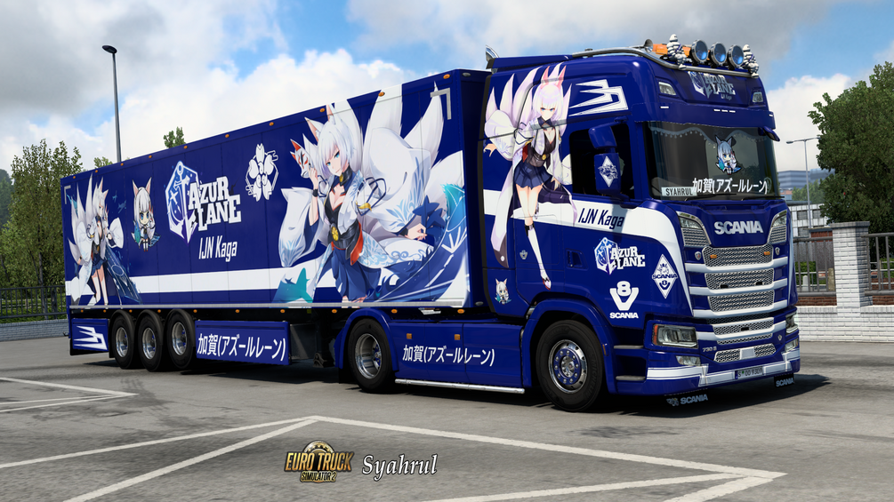 [ETS2] IJN Kaga | Azur Lane [Combo Skinpack] by Syahrul Itasha Truckstyling 痛トラック