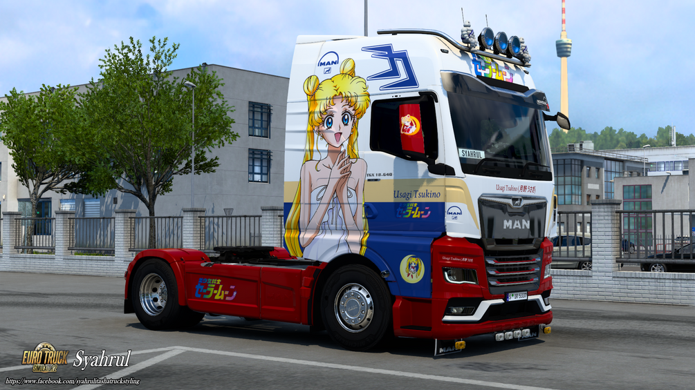 [ETS2] MAN TGX 2020 Usagi Tsukino | Sailor Moon Skin by Syahrul Itasha Truckstyling 痛トラック