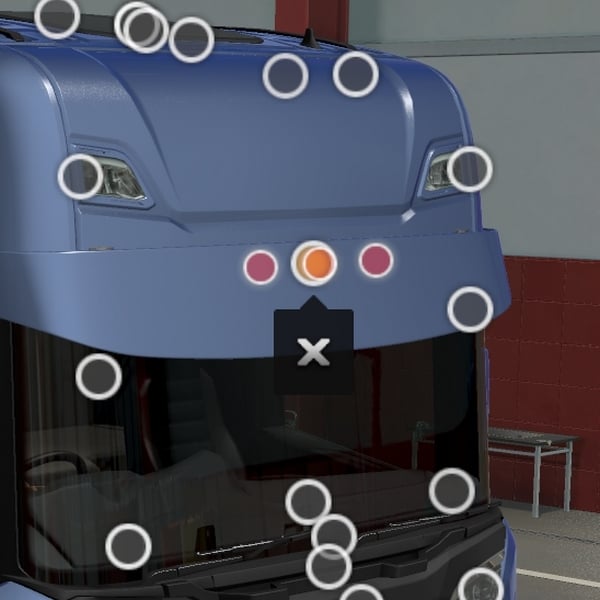 [sun visor tuning part] Scania NG new sunshield by WC007 D3SIGN