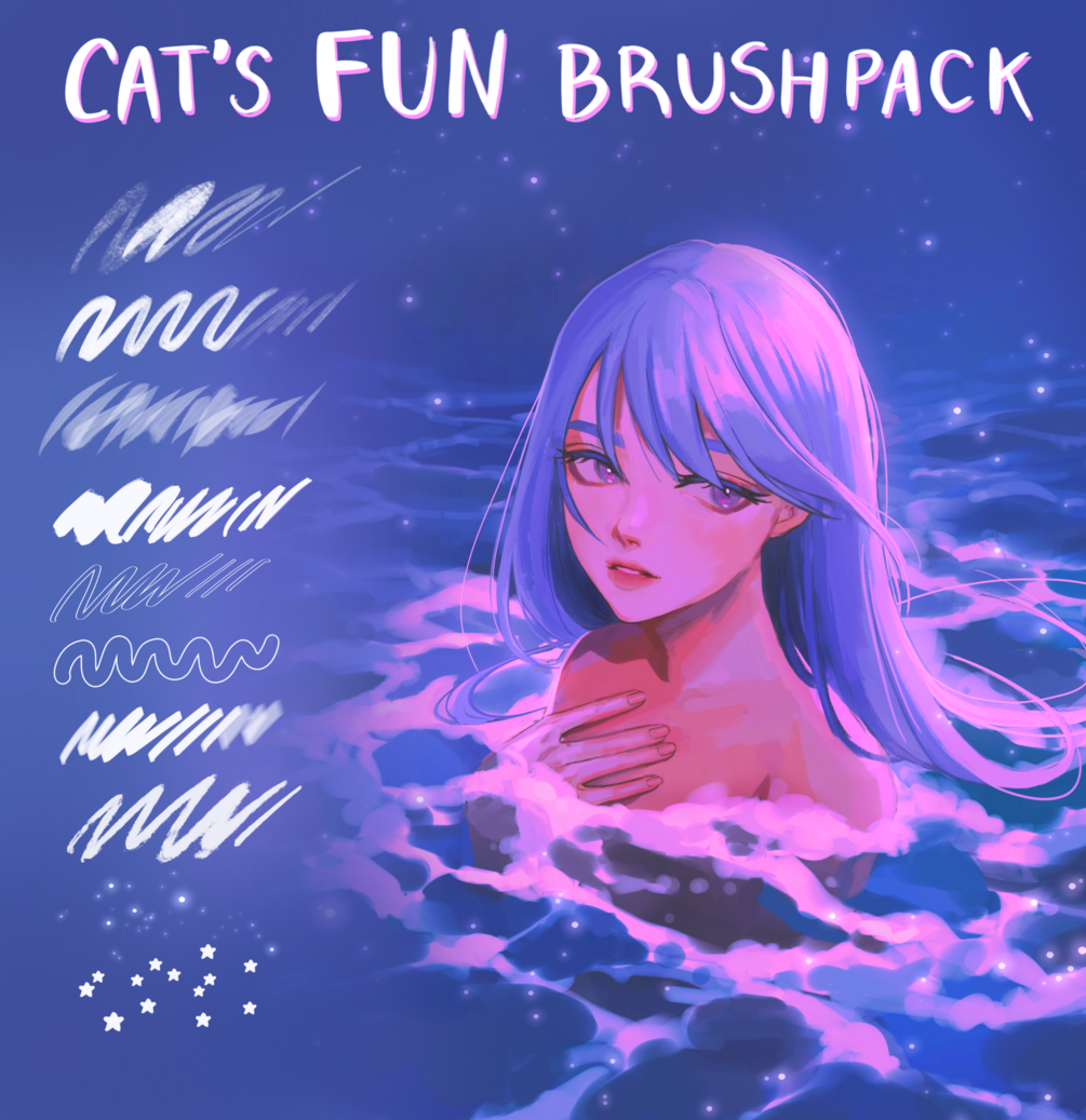 Cat's Fun Brushpack for Procreate by Cats_artdiary