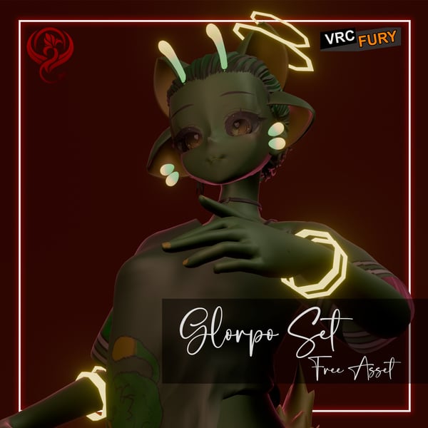 Glorpo Set (LowPoly)/ VRCFury / Free-- by Little Saku