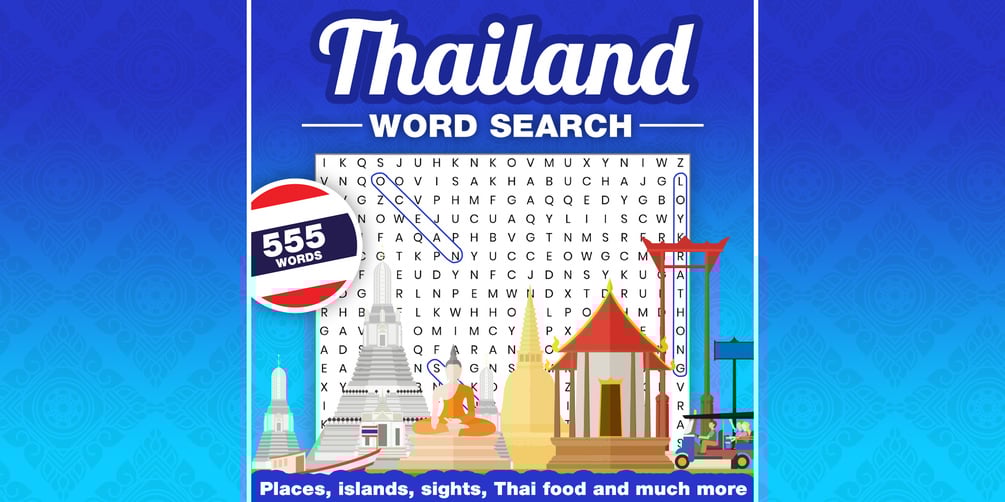 Thailand Word Search PDF Printable Thailand Puzzle Book