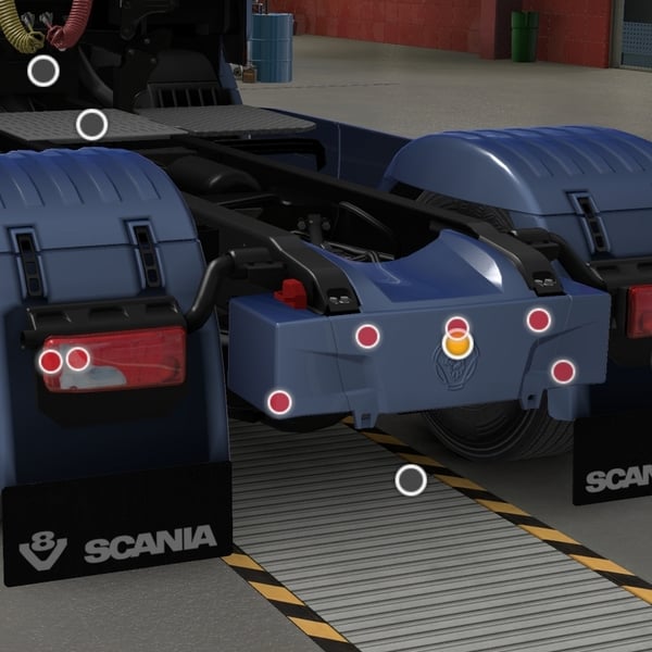 [rear bumper tuning part] Scania NG stock rear bumper by WC007 D3SIGN