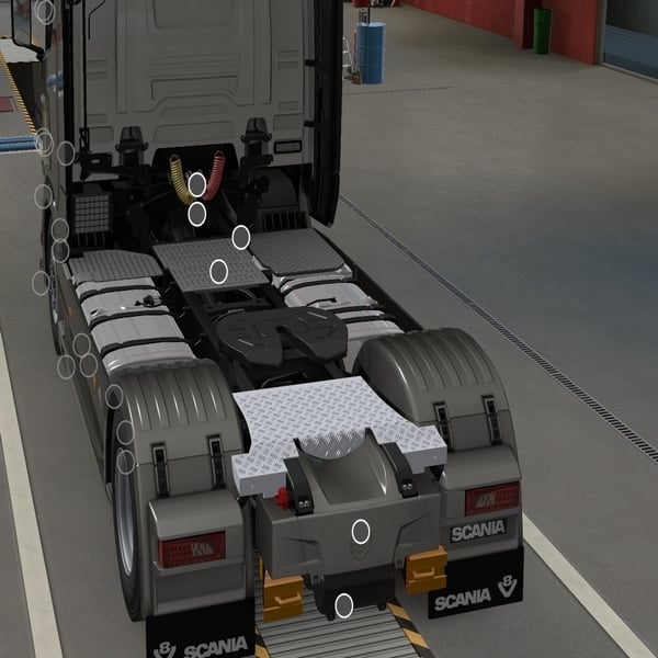 *[coverbum tuning part] Scania NG Dhoine battery bumper chassi cover by WC007 D3SIGN