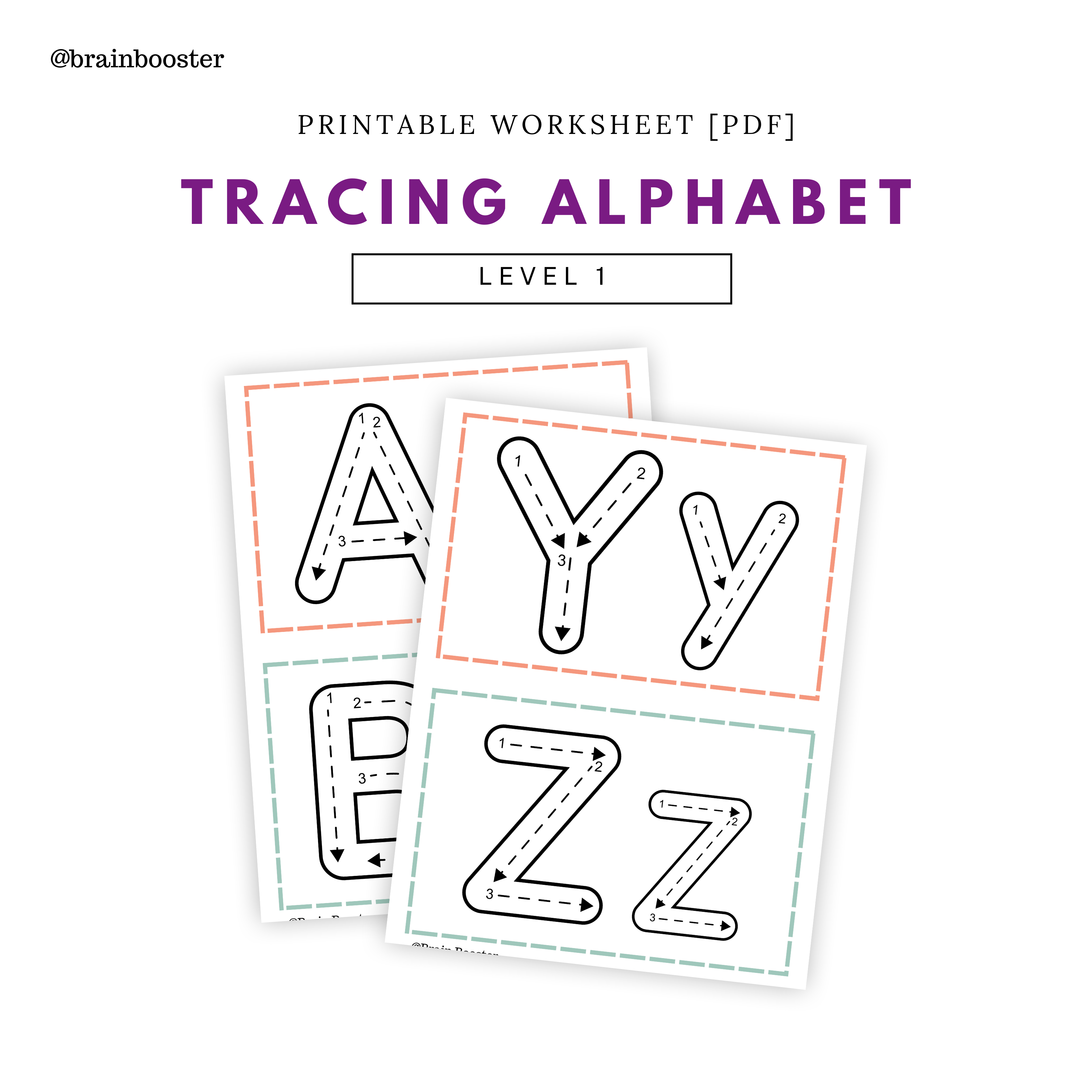 Alphabet Tracing Worksheet l Boost Your Child's Handwriting Skills l