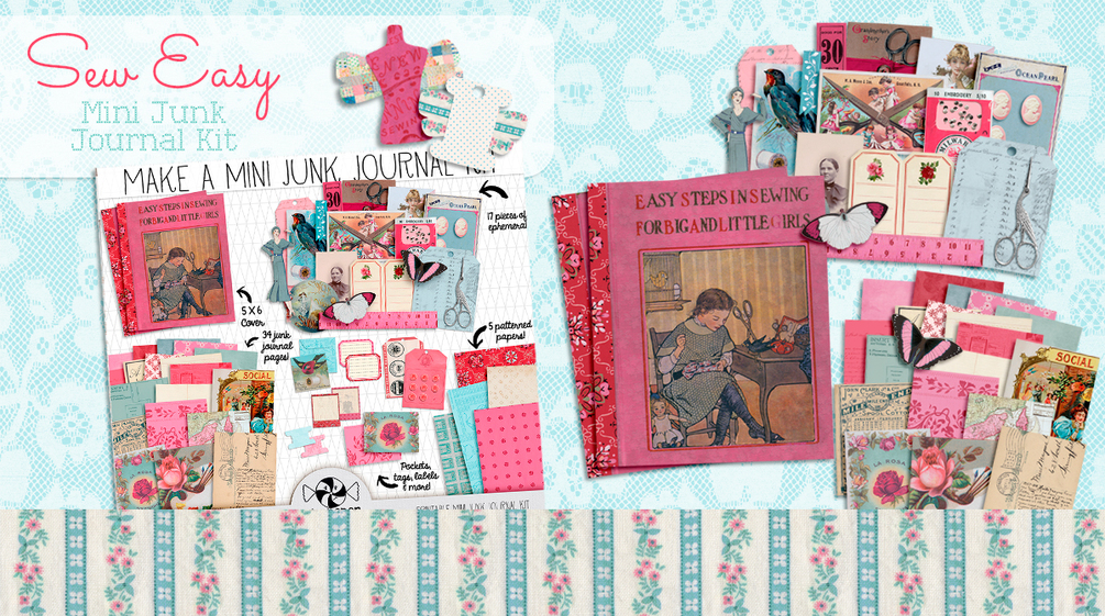 Sew Easy Mini Junk Journal Kit