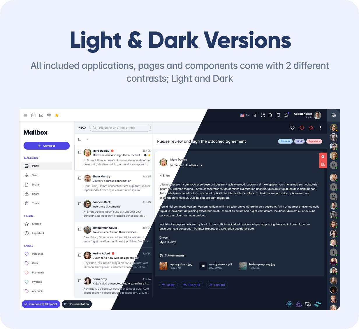 Fuse React TS JS Redux, RTK Query, TypeScript, Vite, Admin Dashboard Template
