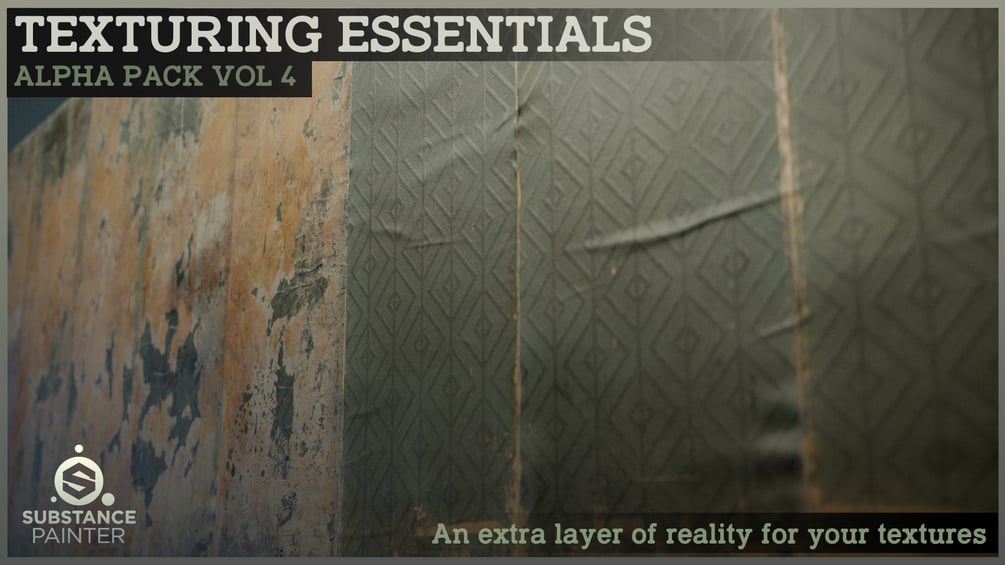 Texturing Essentials - Alpha pack Vol 4 for Substance Painter