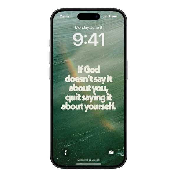 If God Doesn’t Say It About You, Quit Saying It About Yourself – Digital Wallpaper Pack