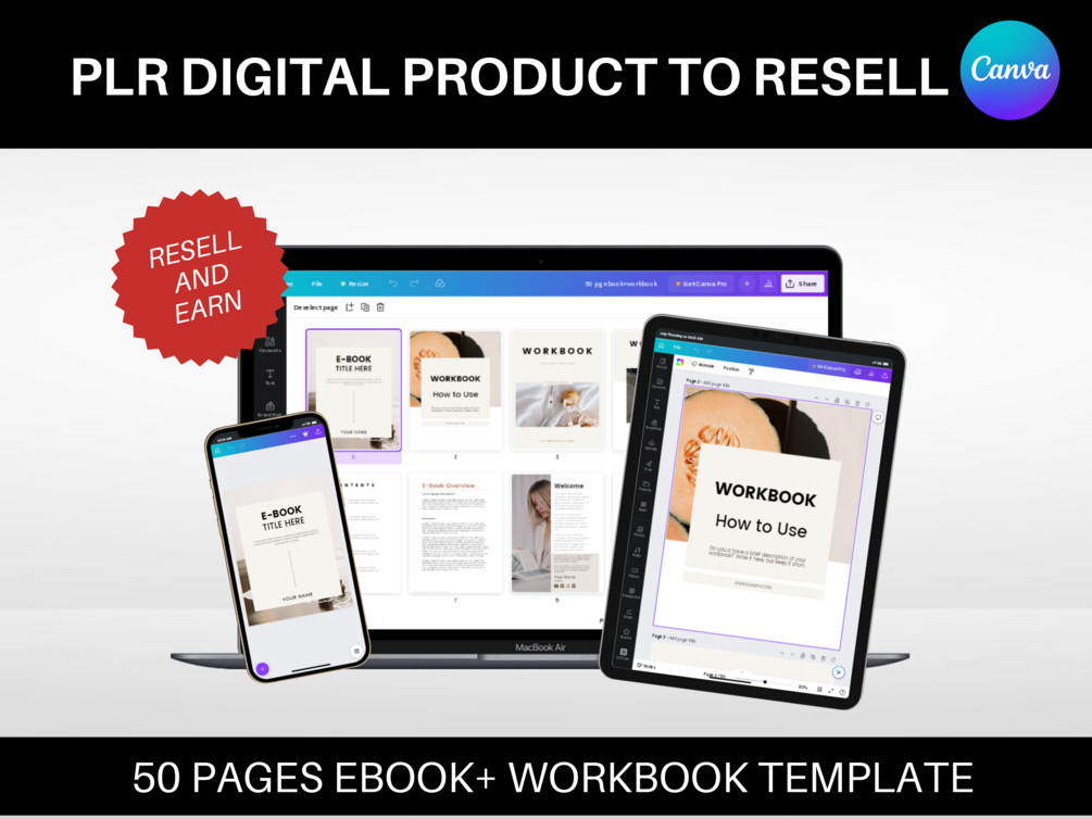 PLR eBook, PLR Digital Product to resell, PLR Digital Planner Template