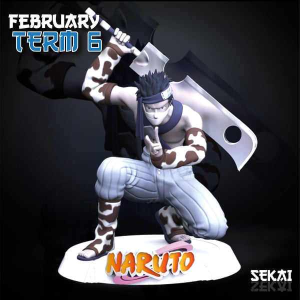 Zabuza Sculpture - Sekai 3D Models - Tested and Ready for 3D printing