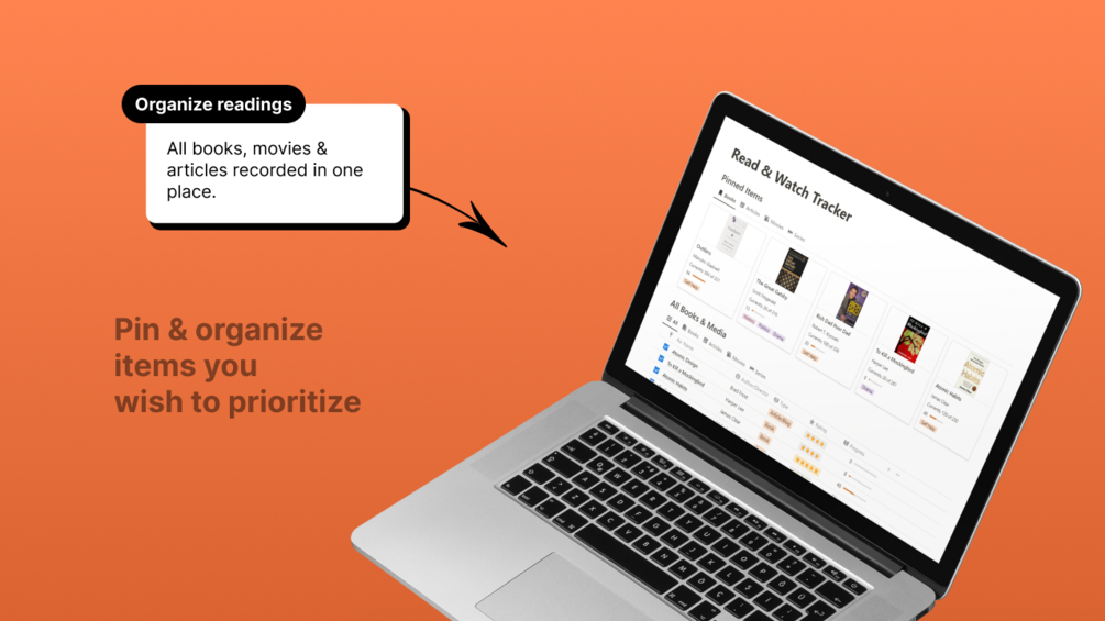 Read and Watch Tracker in Notion