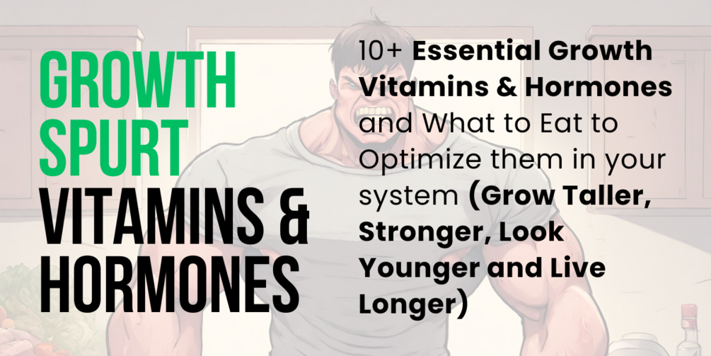 Growth Spurt Vitamins & Hormones 10+ Essential Growth Vitamins