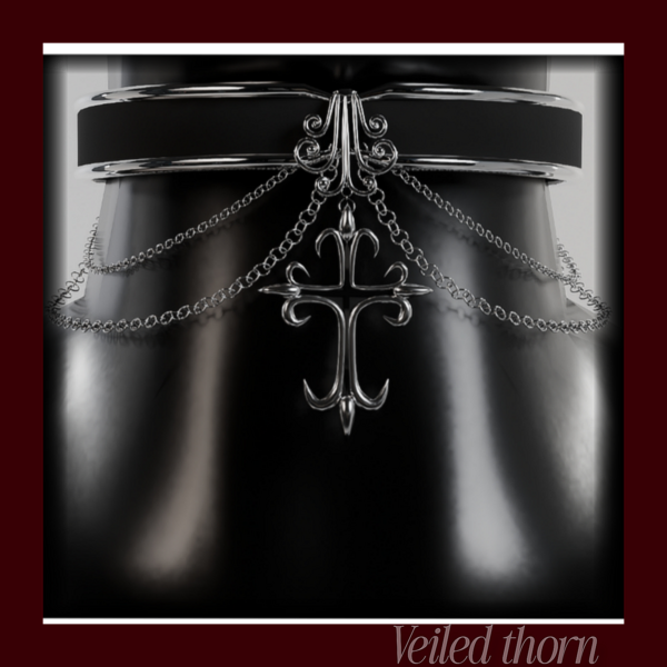 Gothic Cross choker 