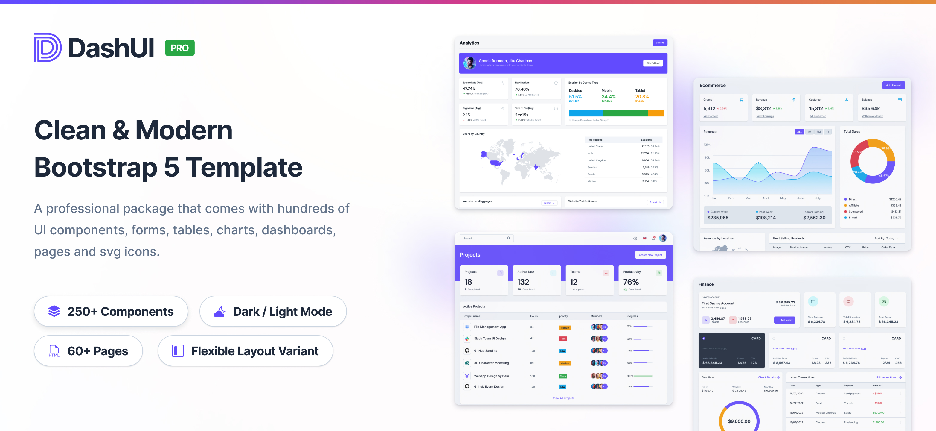 DashUI Pro - Bootstrap 5 Admin Dashboard Template