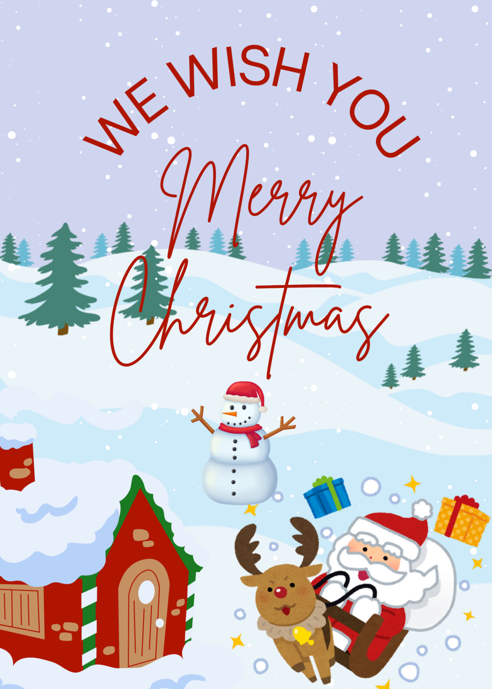 We wish you merry Christmas