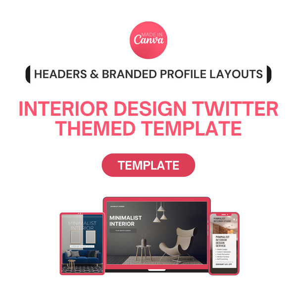 Modern Minimalist Twitter Canva Template Pack