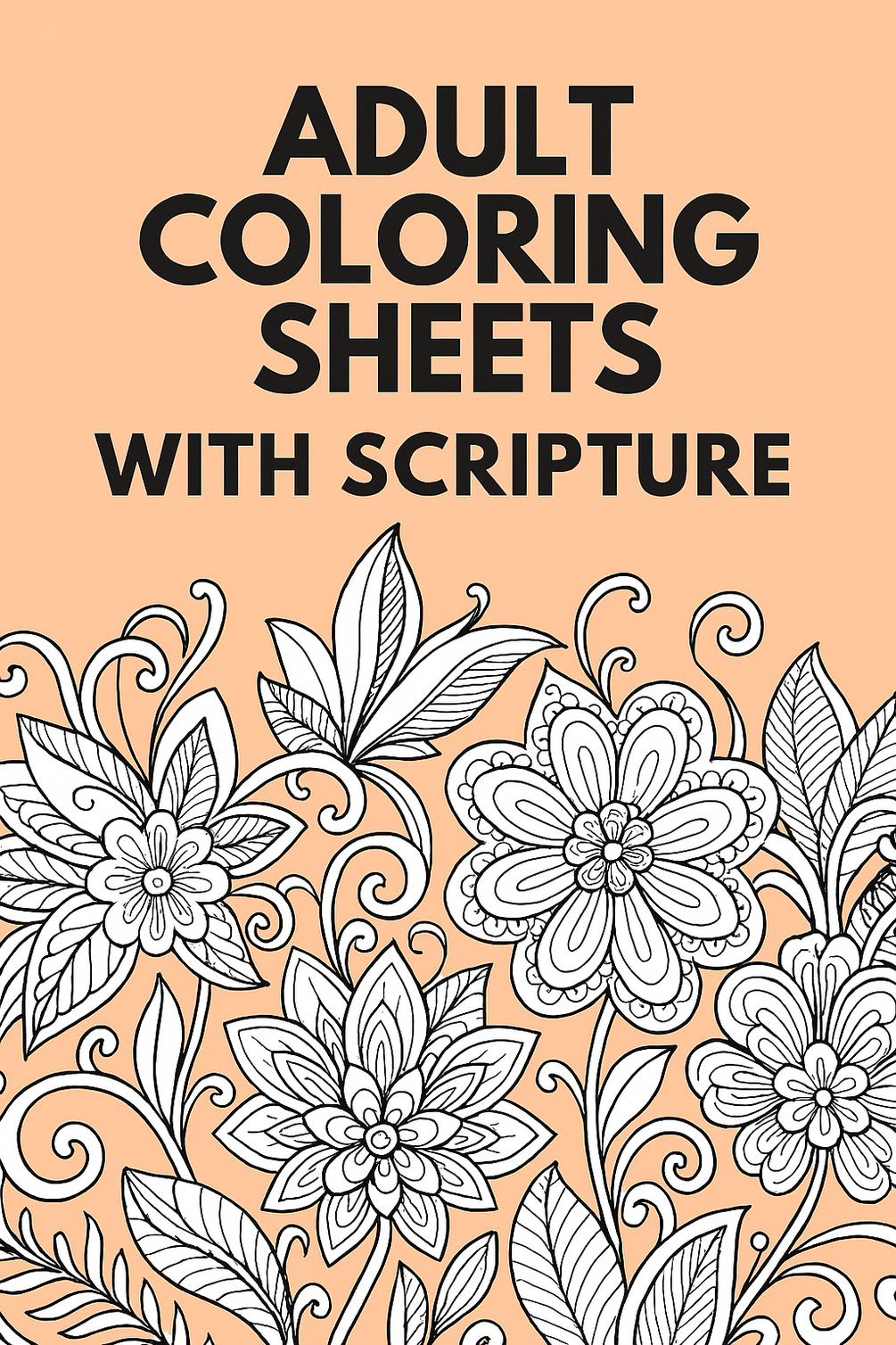 Adult Scripture Coloring Sheet Sample