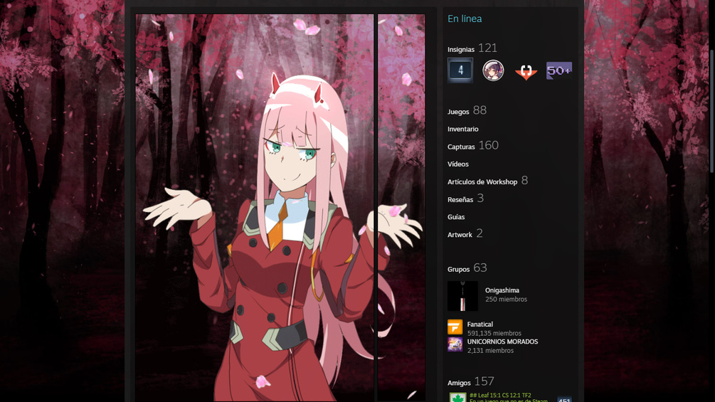 Steam Workshop::Darling in the Franxx - Zero Two and Hiro - Animated