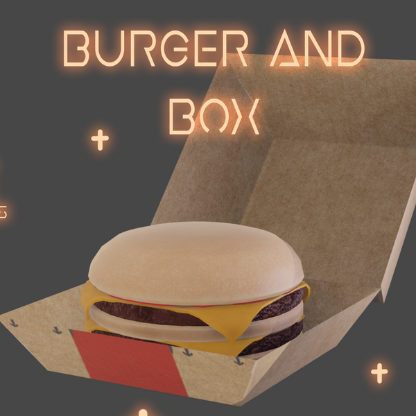 Burger and Box! - .FBX, .BLEND, UNITYPACKAGE FILES