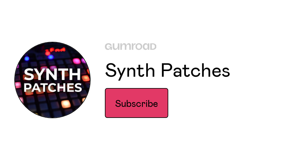 Synth Patches
