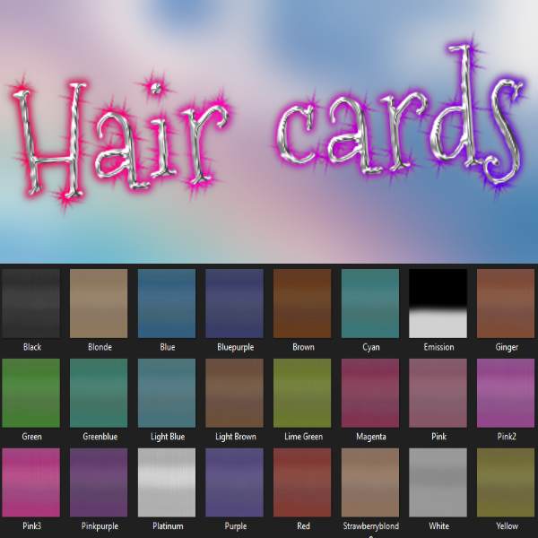 Hair Cards+ Emission