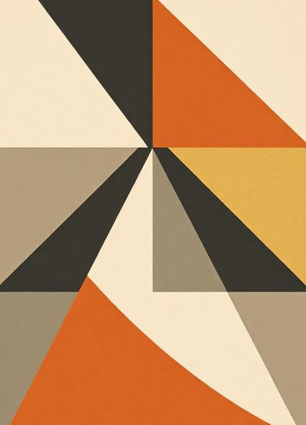Modern Geometric Wall Art – Minimalist Abstract Mid-Century Design