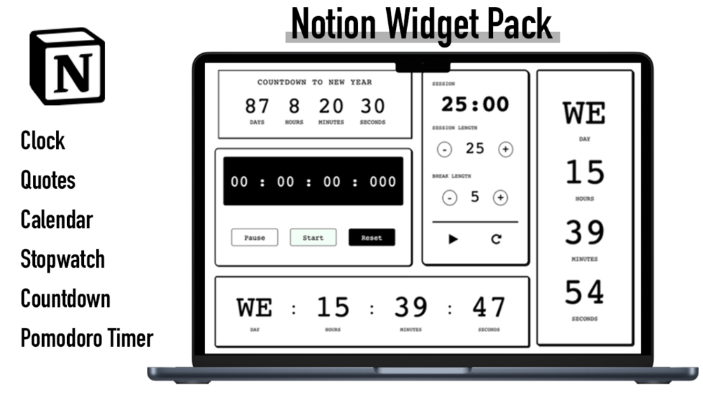 Notion Widget Pack