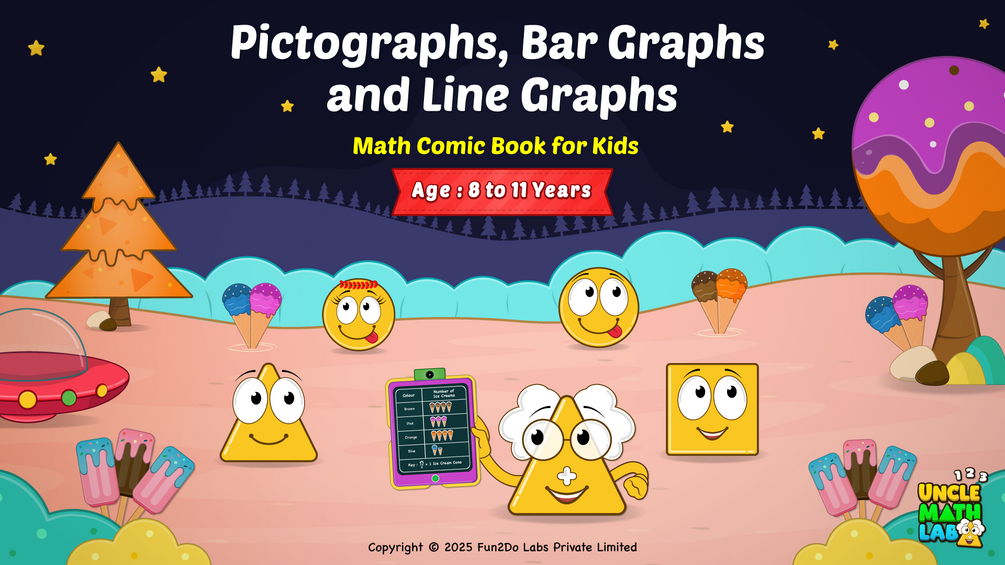 Pictograph, Bar Graph and Line Graph : Math Comic Book 60 for Kids Aged ...