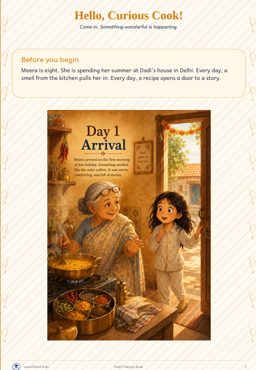 Dadi’s Recipe Book — 8 Family Recipes, Stories & Kitchen Memories for Kids preview image 13