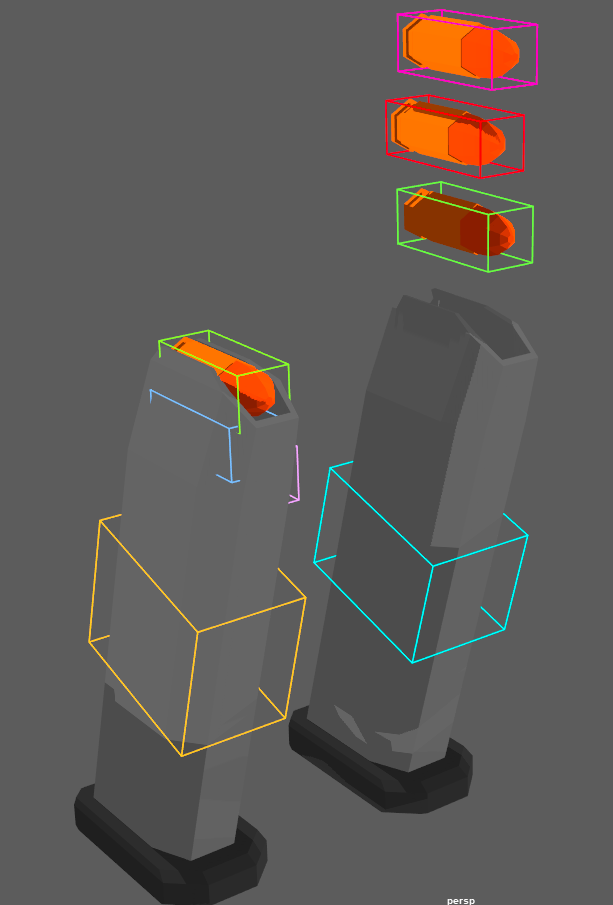 Low-Poly AF1 Pistol Weapon Rig Maya