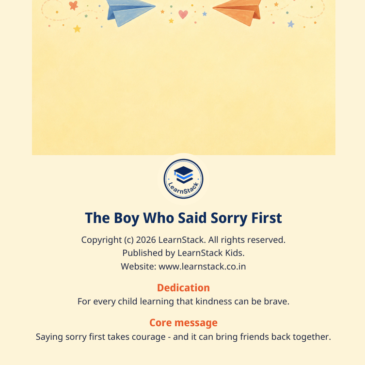 The Boy Who Said Sorry First – A Picture Book About Friendship and Kindness preview image 4